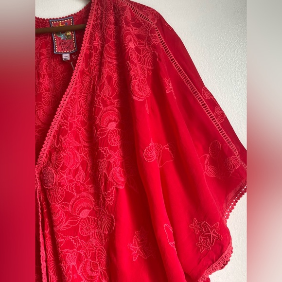 JOHNNY WAS Sea Georgia Kimono - Picture 6 of 11